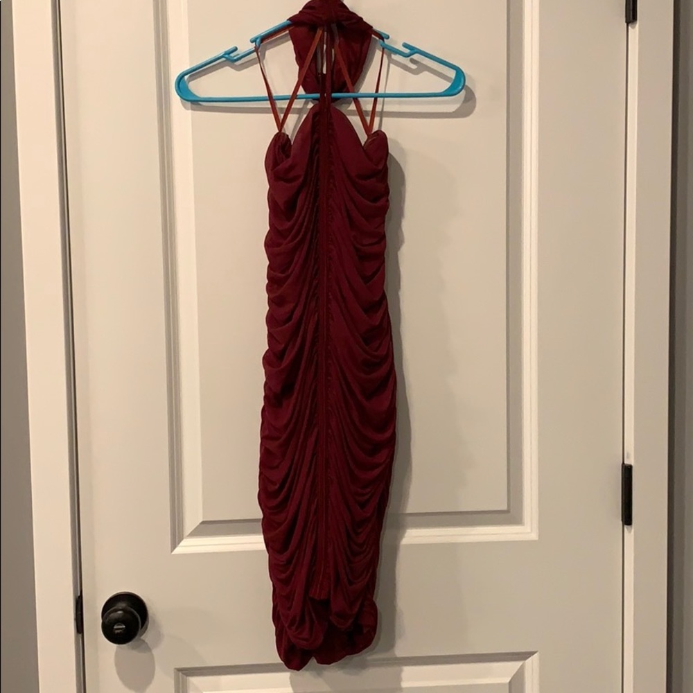 Venus dress. Wine color